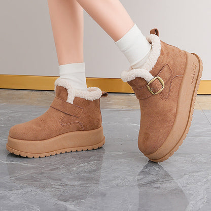 Damen Winterstiefel Warm Fleece Innenfutter Modisch