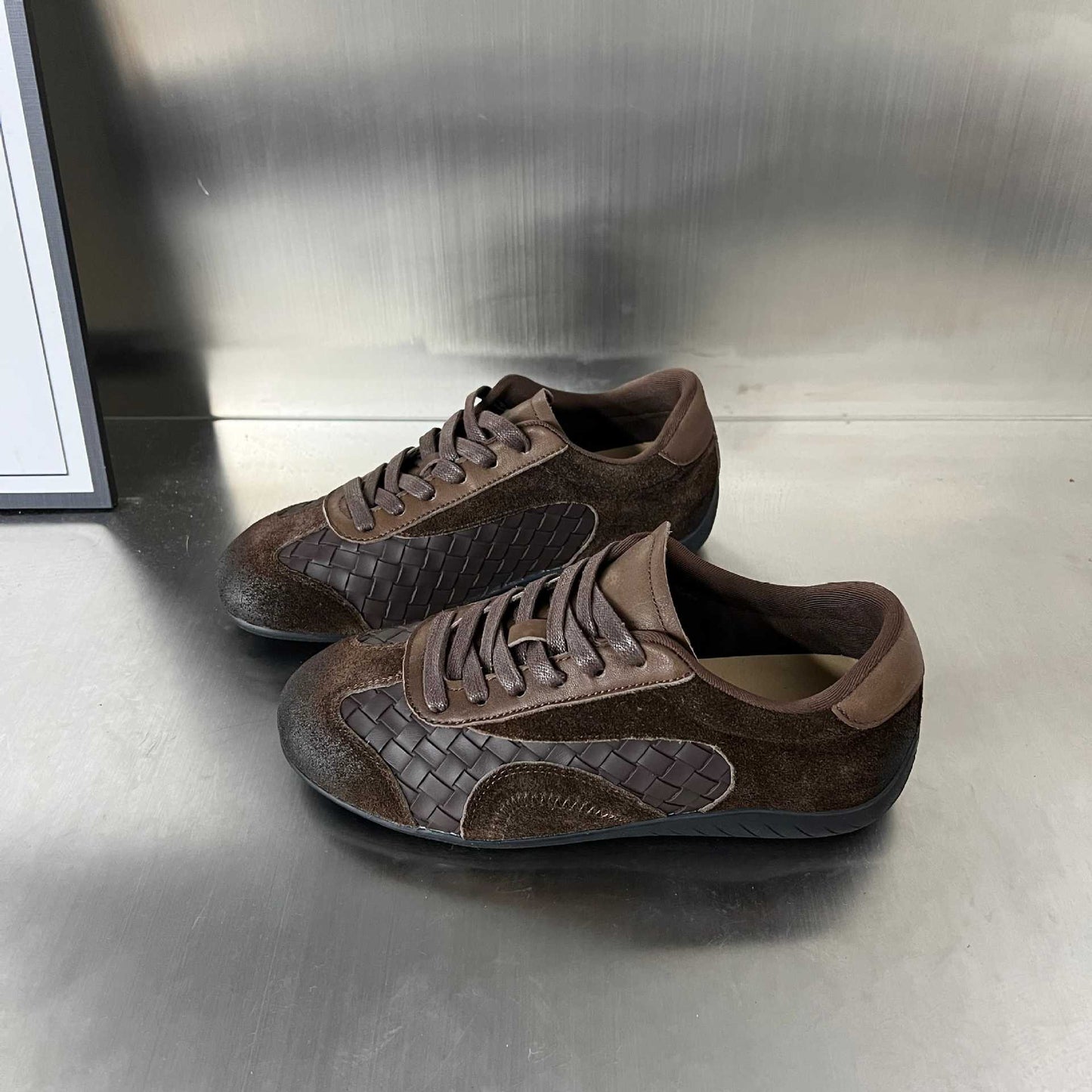 Damen Sneaker Sportlich Veloursleder Modern