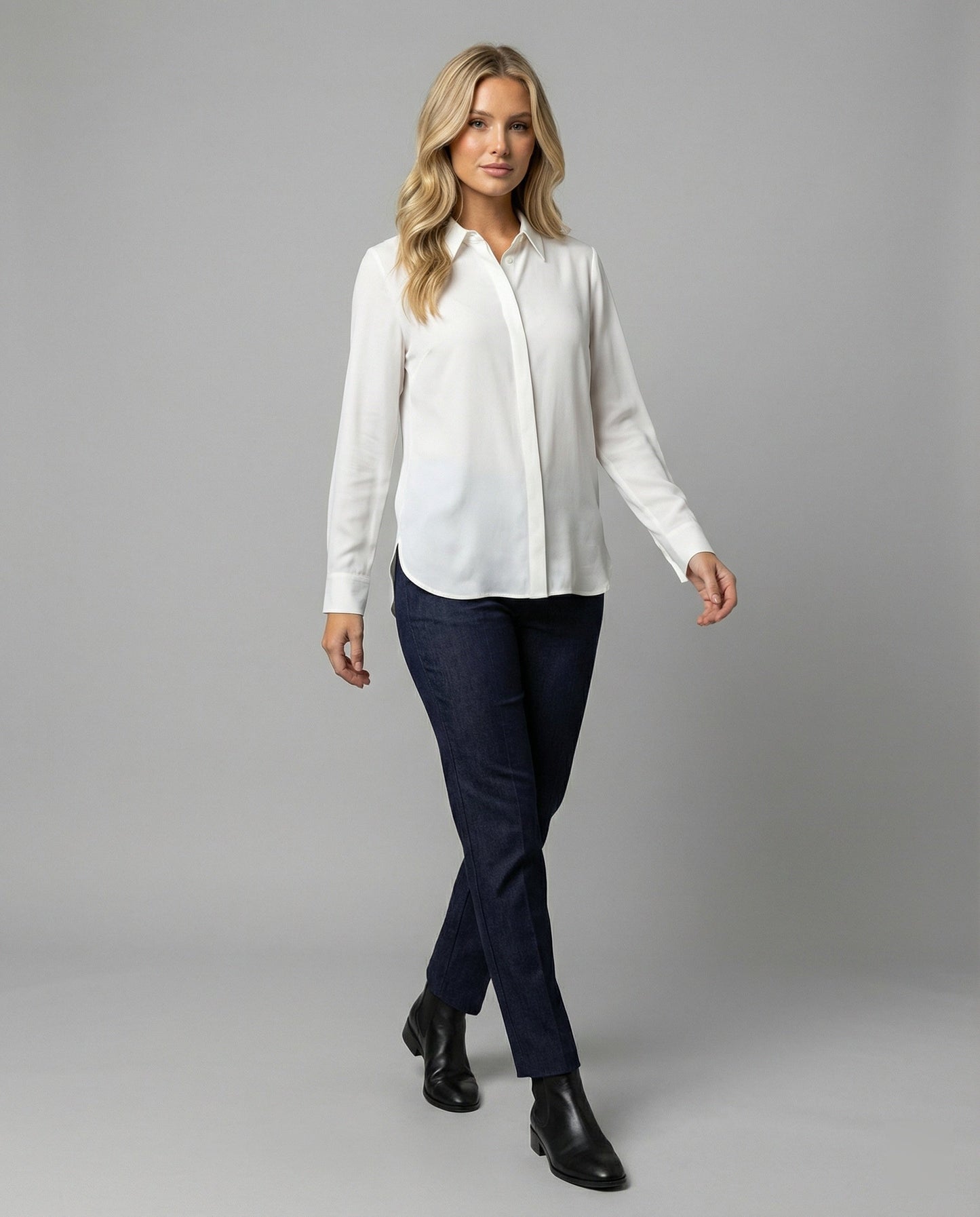 Weiches Damenpolohemd Modern Baumwollmix Elegant