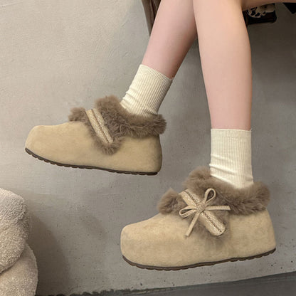Damen Hausschuhe Weiche Plüschslipper Warm