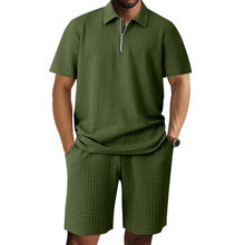 Herren Polo Kurzarm Modern mit elastischen Shorts Sportlich
