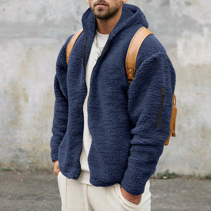 Herren Fleecejacke Warm mit Taschen