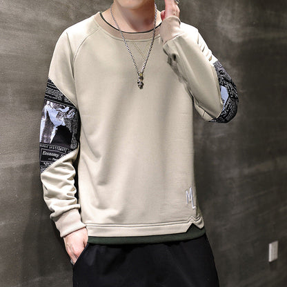 Modisches Herren Sweatshirt mit trendigen Druckdetails