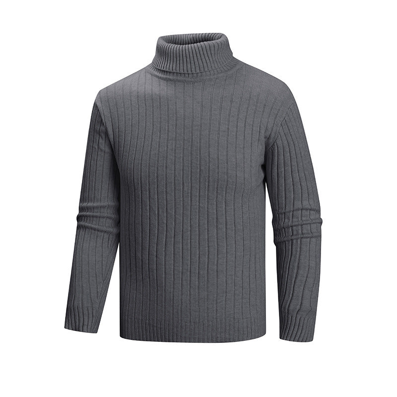 Herren Pullover Rollkragen Feinstrick Modern Style