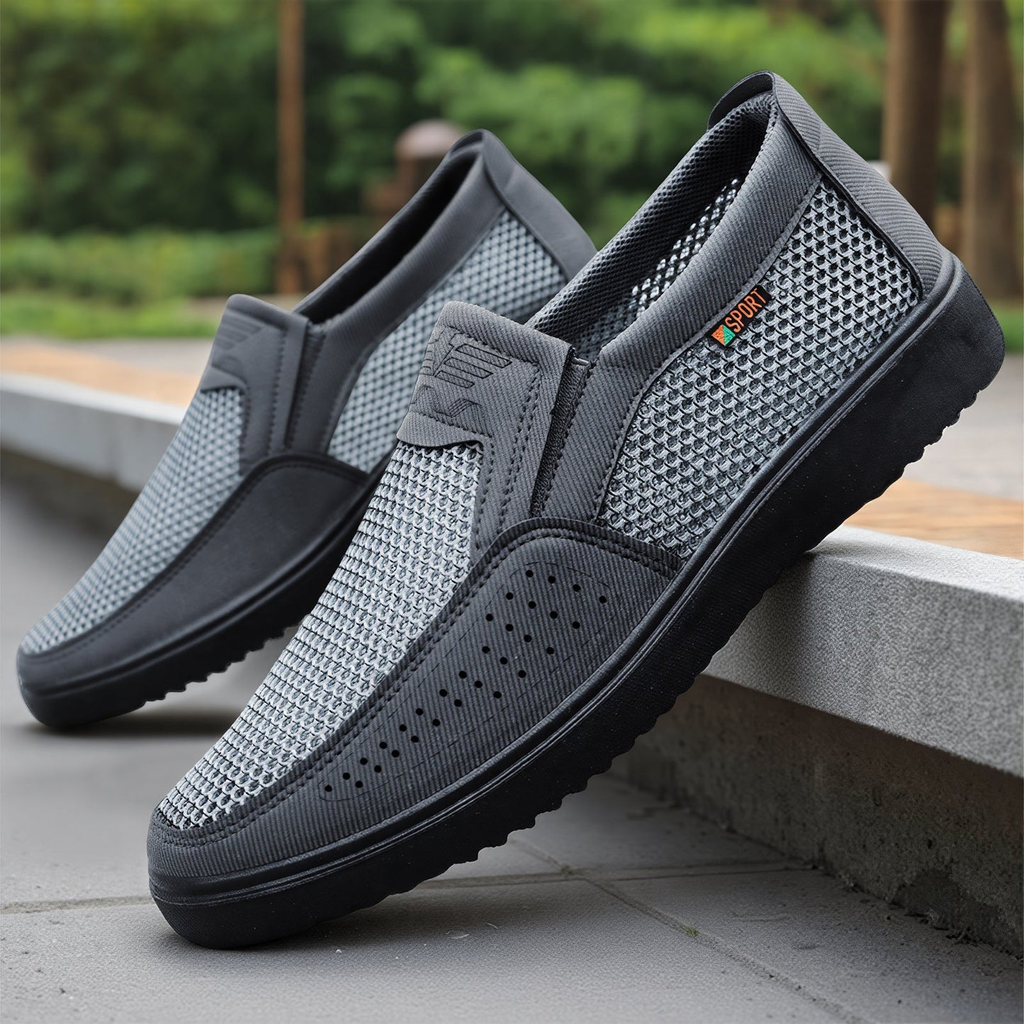 Damen Sportschuhe Atmungsaktiv Slip-On Laufschuhe Rutschfest - BerlinGlamour
