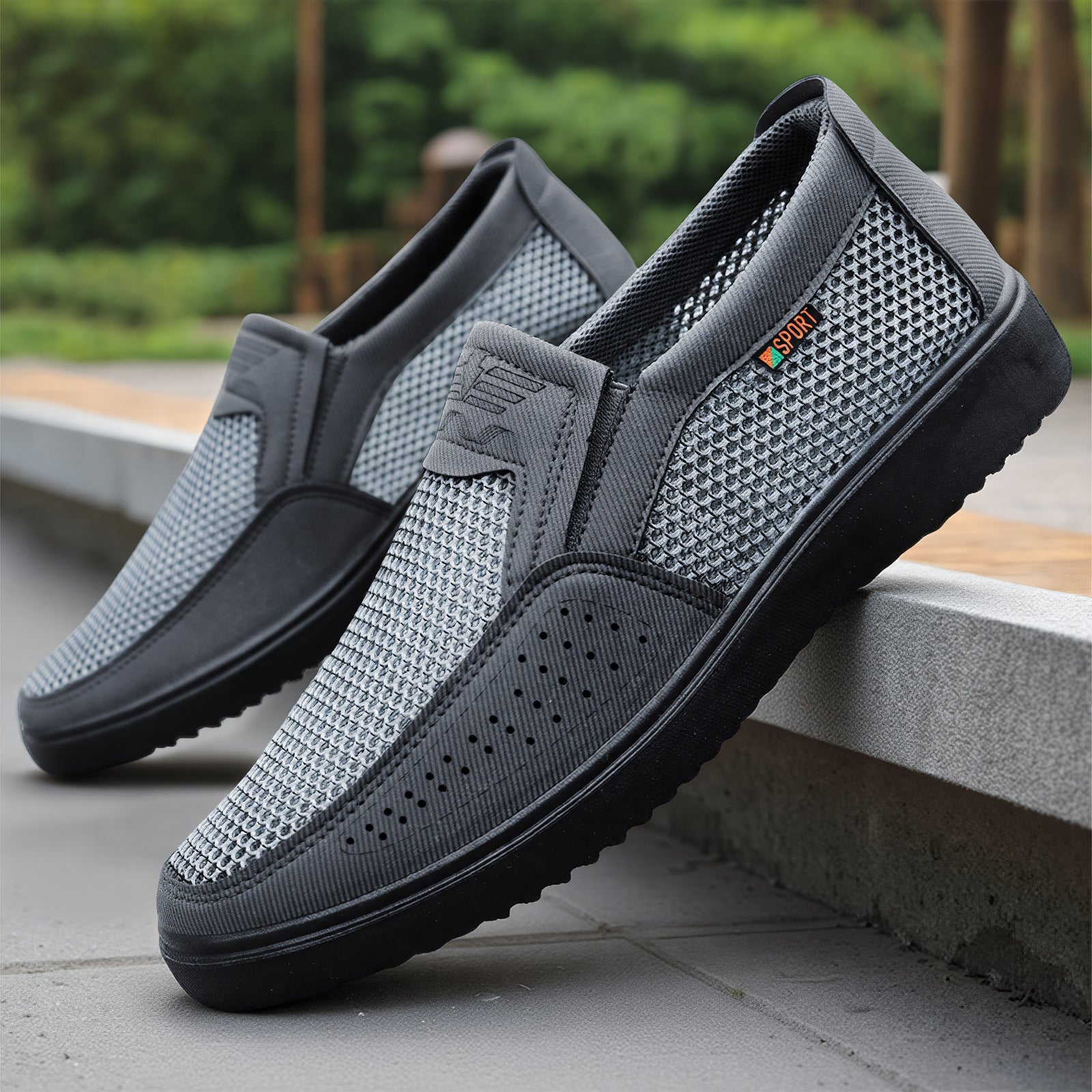 Damen Sportschuhe Atmungsaktiv Slip-On Laufschuhe Rutschfest - BerlinGlamour