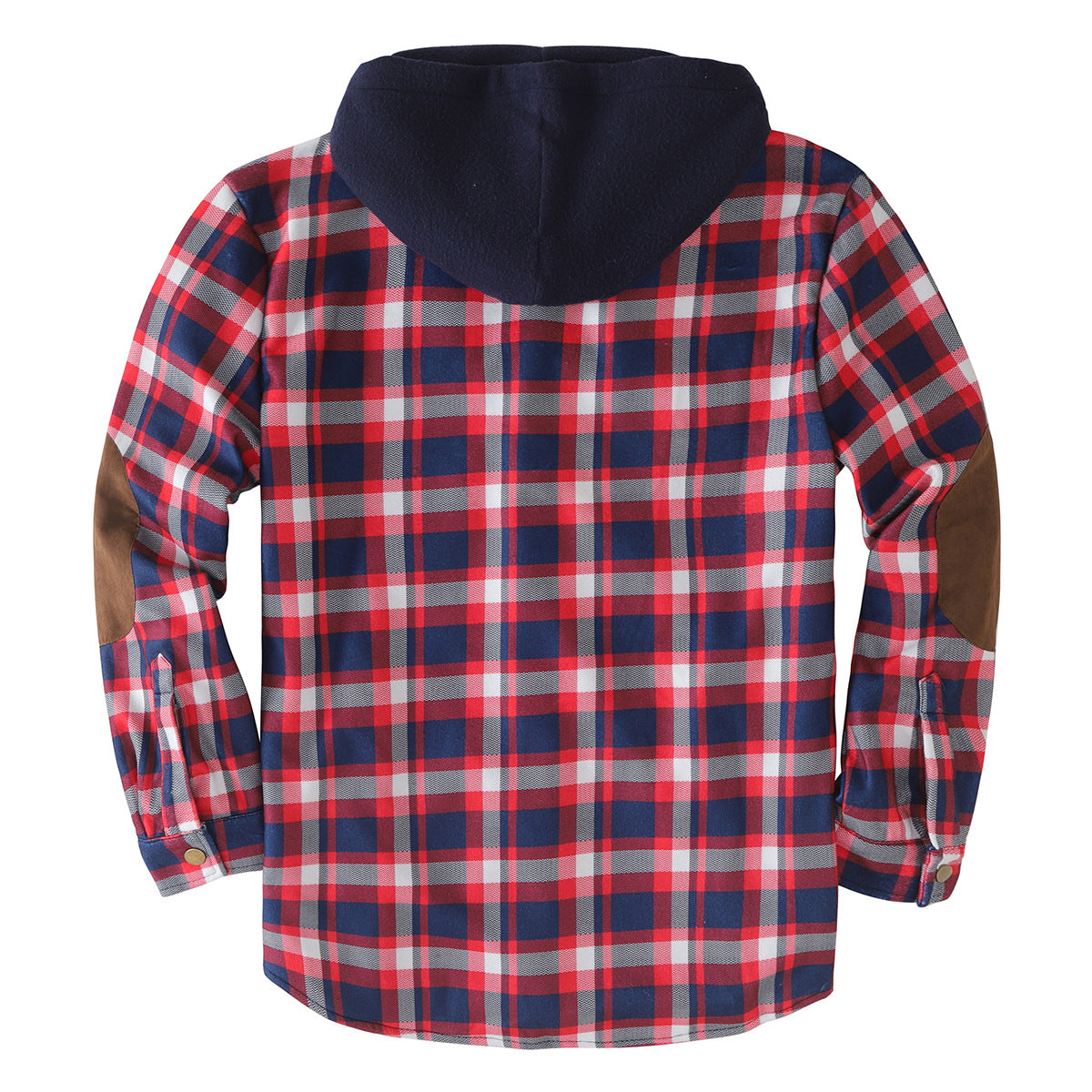 Herren Flanelljacke Wattierte Winterjacke Mit Abnehmbarem Kapuzenfutter