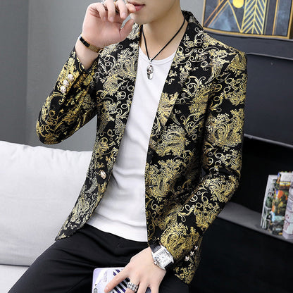 Herren Blazer Elegant Glänzend Modern Berlin Style