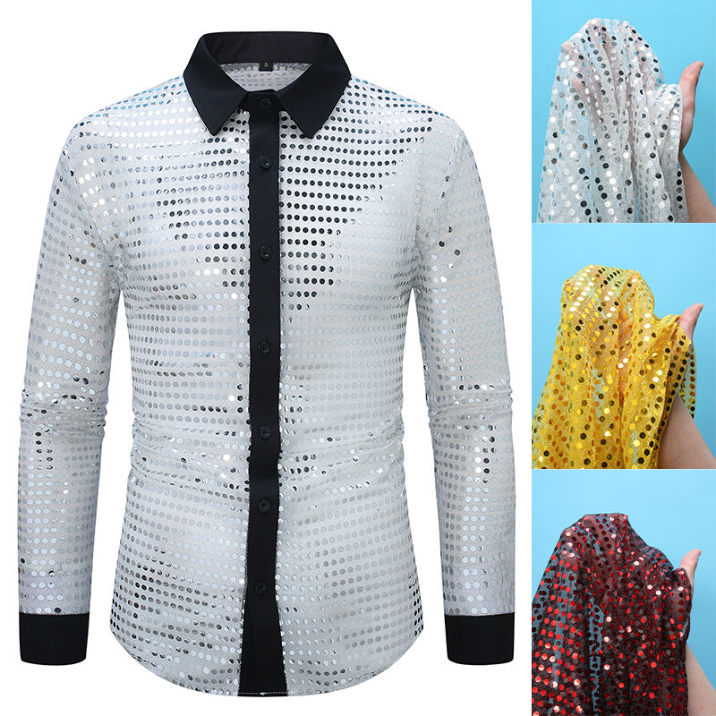 Herren Hemd Modern mit Netzdesign Trendig