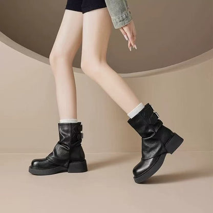 Damen Stiefeletten Komfortabel Moderner Stil