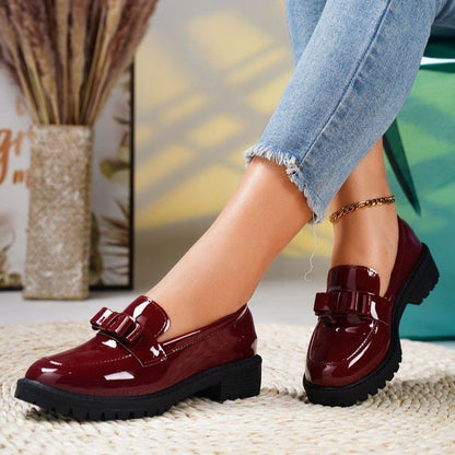 Damen Mokassins Elegantes Schnallen Design Schuhe