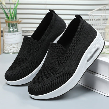 Damen Sneaker Bequem Slip On Weich