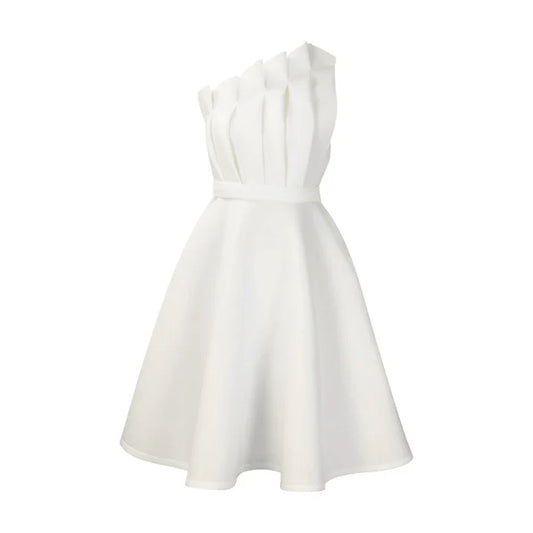Damen Kleid One-Shoulder Schick Elegantes Abendkleid - BerlinGlamour