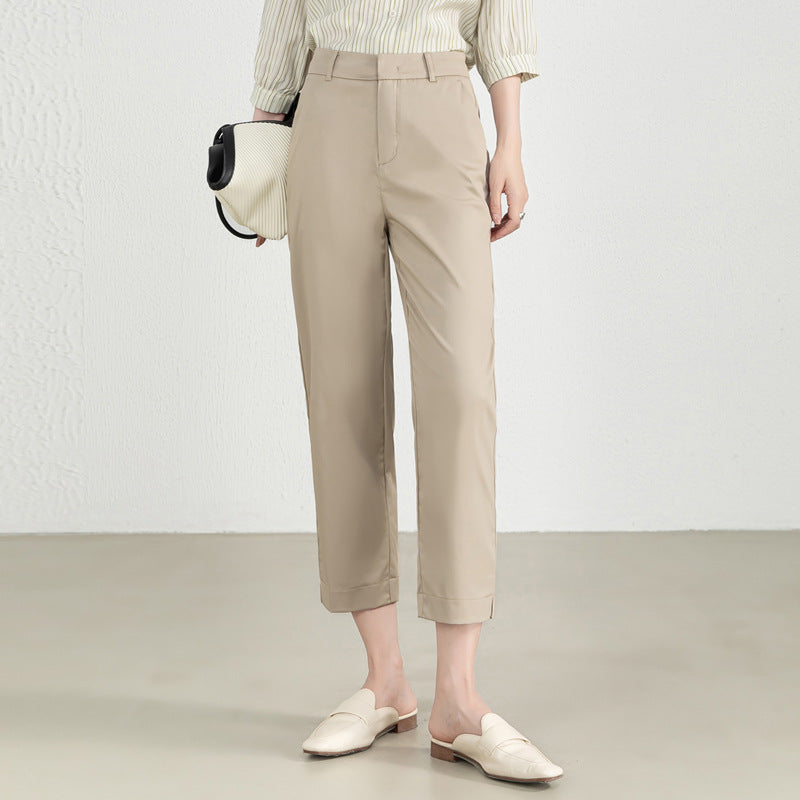 Damen Stoffhose Elastisch Elegant Mit Stretch