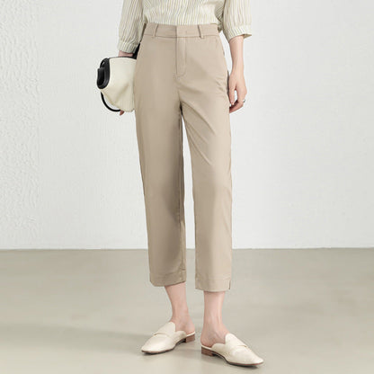 Damen Stoffhose Elastisch Elegant Mit Stretch