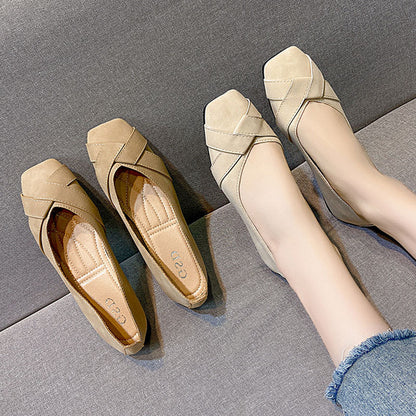 Damen Ballerinas Komfortabel Kreuzriemen Schuhe Modern - BerlinGlamour