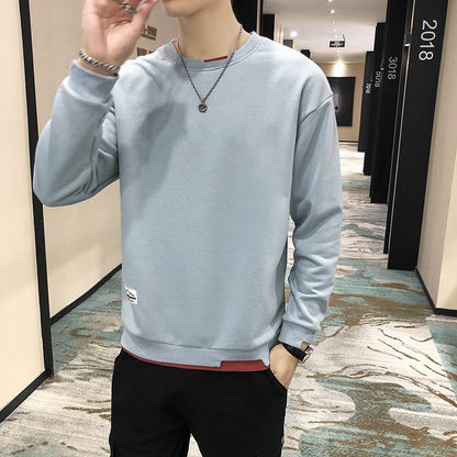 Herren Langarmshirt Modern Lässig Slim Fit
