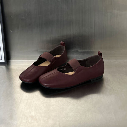 Damen Schuhe Slip-On Elegante Riemenverschluss Modern