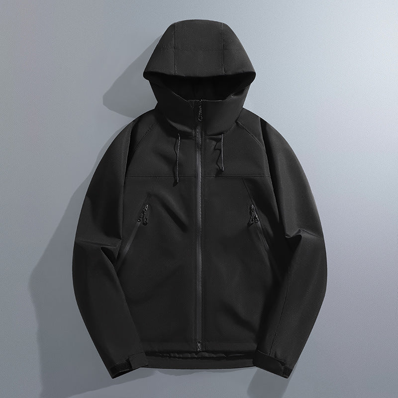 Wetterfeste Herren Outdoorjacke mit verstellbarer Kapuze
