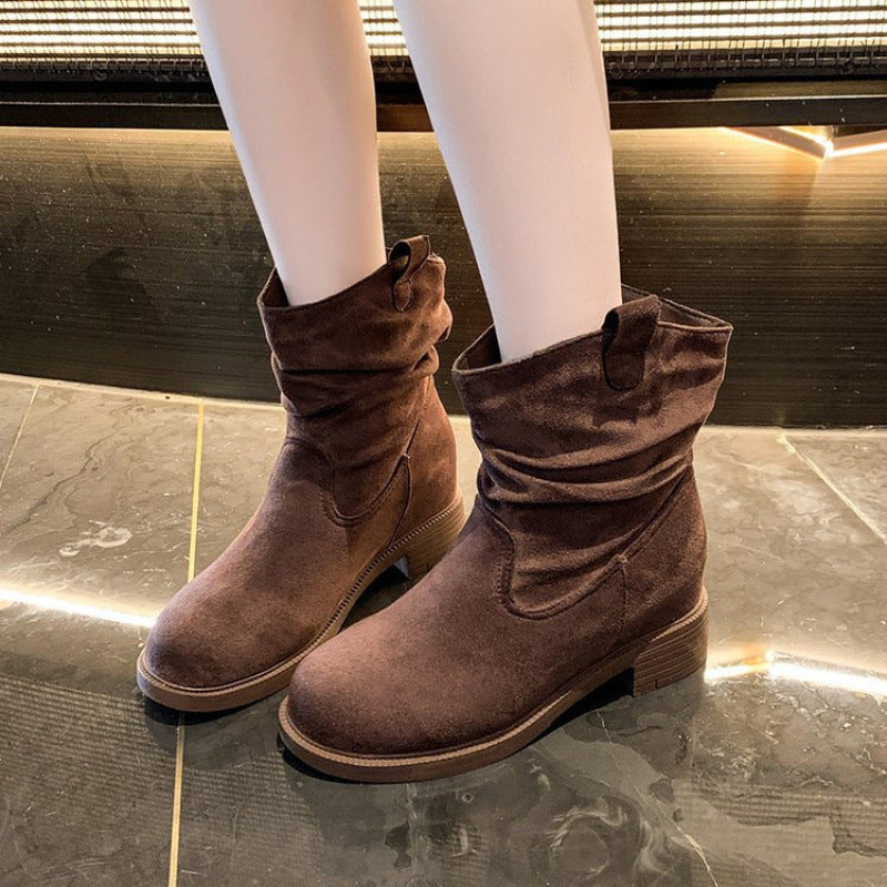 Damen Stiefeletten Weich und Bequem mit Rutschfester Sohle