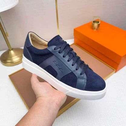 Damen Sneaker Sportlich Wildleder atmungsaktiv Schwarz