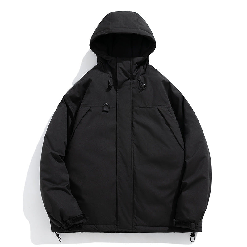 Herren Winterjacke Isolierend Warm mit Fleece-Innenfutter