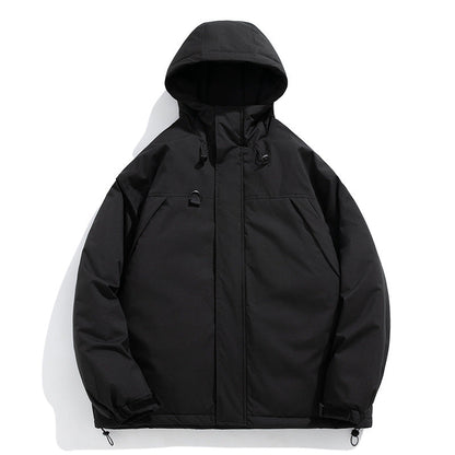 Herren Winterjacke Isolierend Warm mit Fleece-Innenfutter