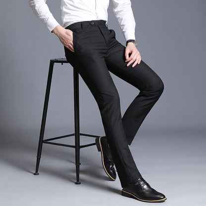 Herren elegante Slim-Fit Anzughose BerlinGlamour.
