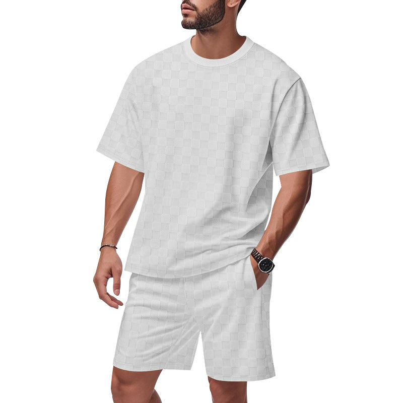 Herren Sport Set T-Shirt und Shorts Casual Athletisch - BerlinGlamour
