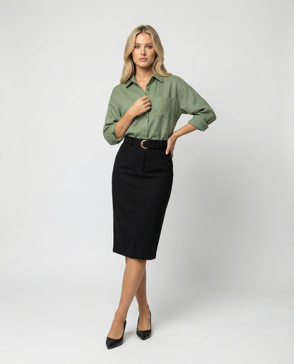 Damen Bluse Kastenform Leicht Blickdicht Weit Schnitt