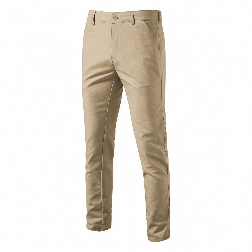 Herren Chino Hose Bequem Elastisch Slim Fit