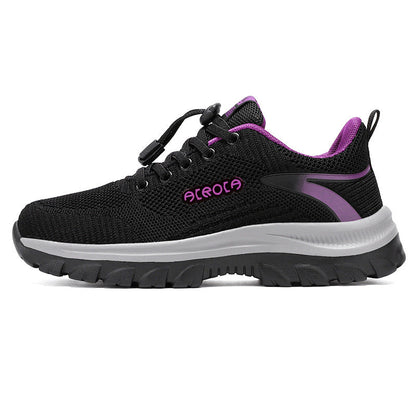 Damen Sneaker Atmungsaktiv Schnellverschluss bequem