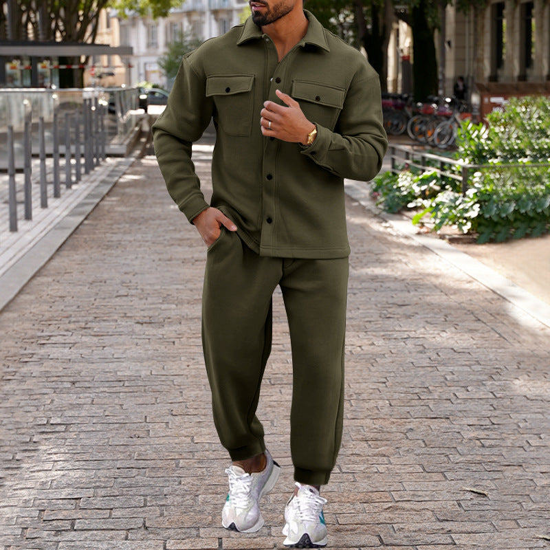 Bequeme Herren Sportbekleidung Set Sweatjacke Jogginghose