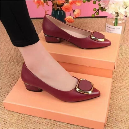 Damen Pumps Hochhackig Glanz Schmuckdetails Elegant