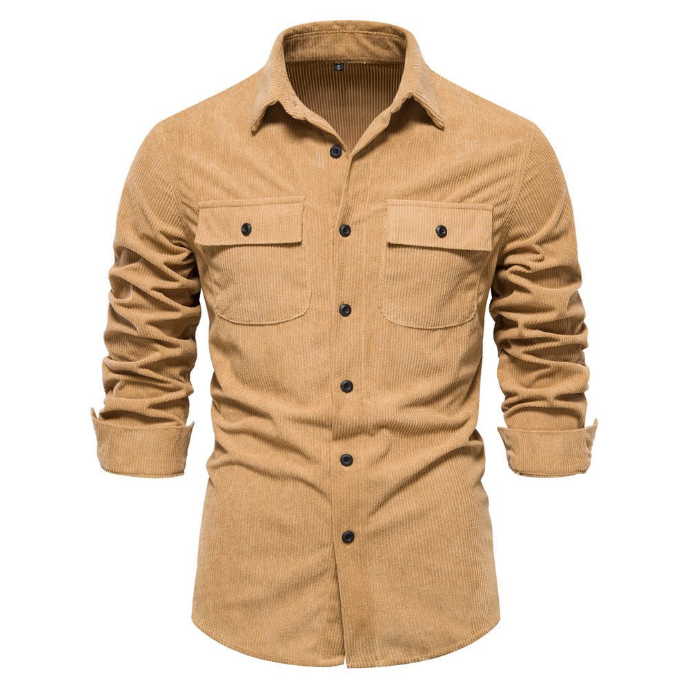 Herren Karohemd Kamelhaar Hemd Elegantes Design - BerlinGlamour