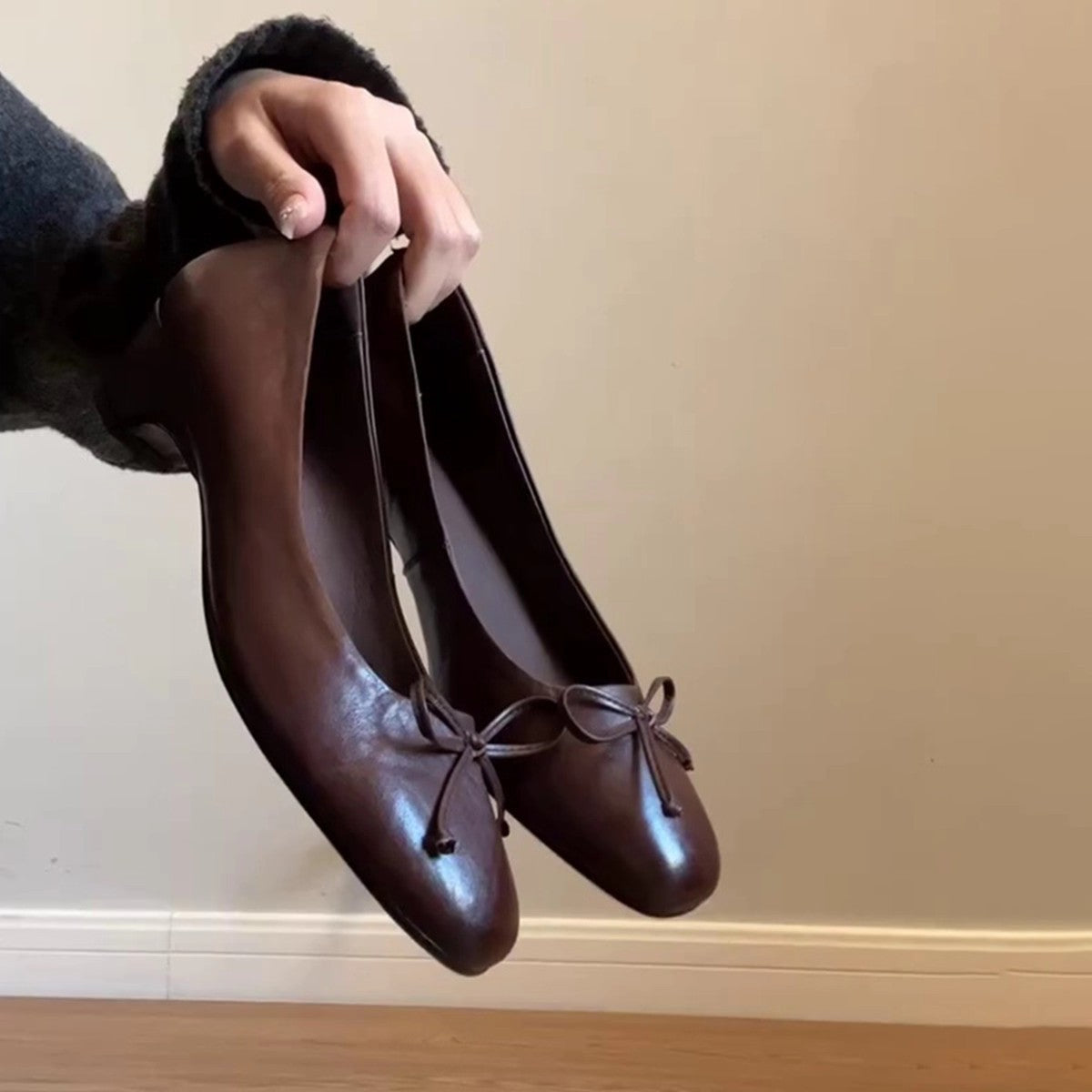 Damen Ballerinas Elegante Schnürung Schleifen Dekor - BerlinGlamour