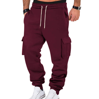 Herren Jogginghose Cargo Bequem Elastisch Vieltaschig