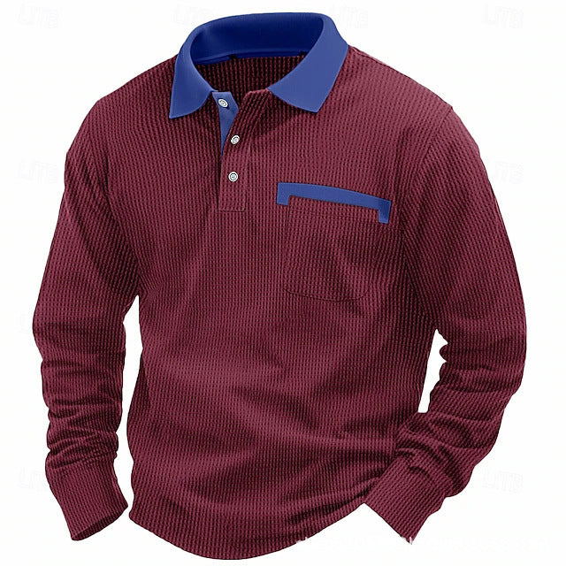 Herren Poloshirt Elegant Strukturiert Modern Berlin