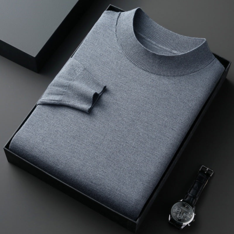Eleganter Herren Pullover aus Baumwolle Fein Gestrickt