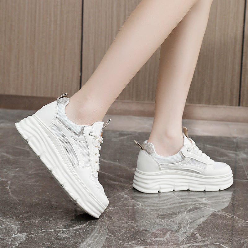 Damen Sneaker Chunky Plateau atmungsaktiv Modern