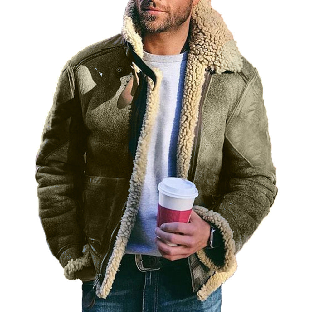 Lederjacke Herren Gefüttert Vintage Stil Bikerjacke - BerlinGlamour