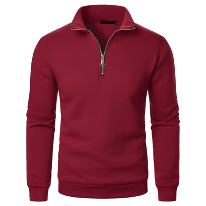 Herren Pullover Kurz Reißverschluss Modern Sportlich