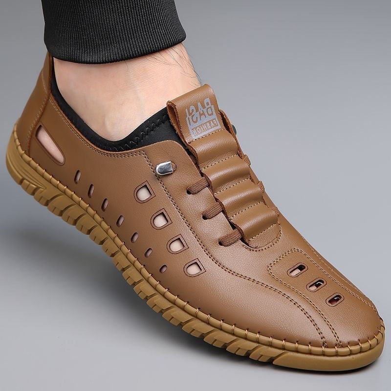 Herren Slip-On Schuhe Bequem Atmungsaktiv Freizeit