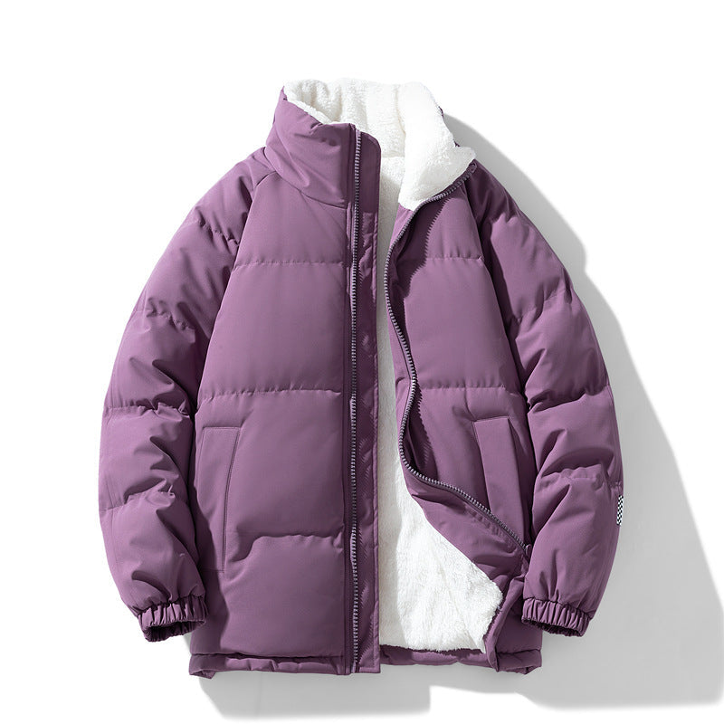 Herren Steppjacke Warm Isoliert Hochkragen