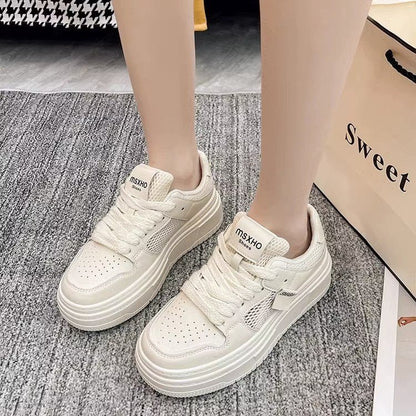 Damen Sneaker Bequem Atmungsaktiv Plateau Schuhe
