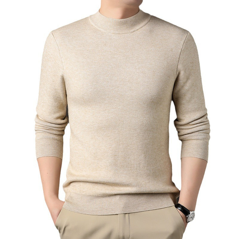 Herren Strickpullover Elegante Moderner Stehkragen