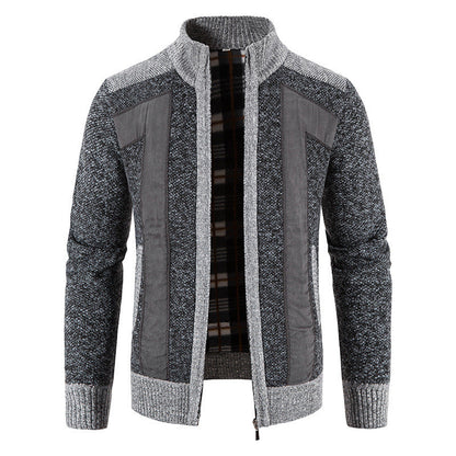 Herren Strickjacke Modern Slim Fit mit Reißverschluss