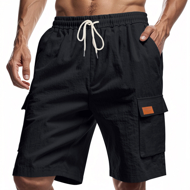Herren Cargo-Shorts Bequem Vieltaschen Elastisch