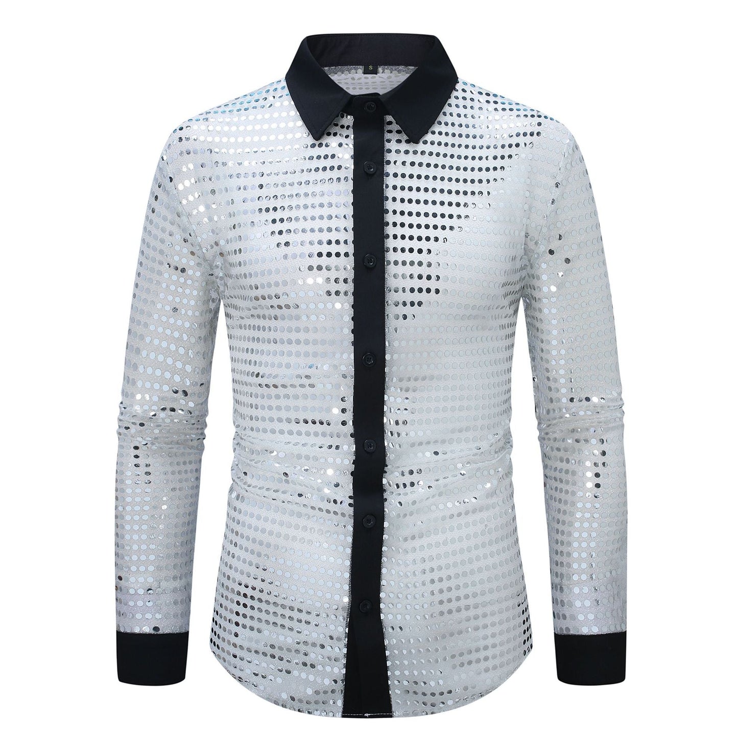 Herren Hemd Modern mit Netzdesign Trendig