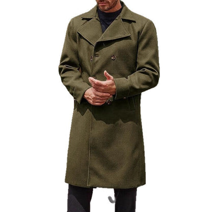 Herren Wollmantel Elegant Wendbar Berliner Stil